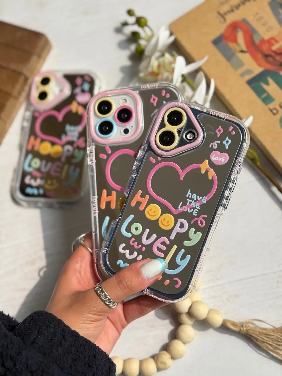 قاب هپی لاولی آینه ای آیفون و اندروید (کدC1972) - تصویر 4