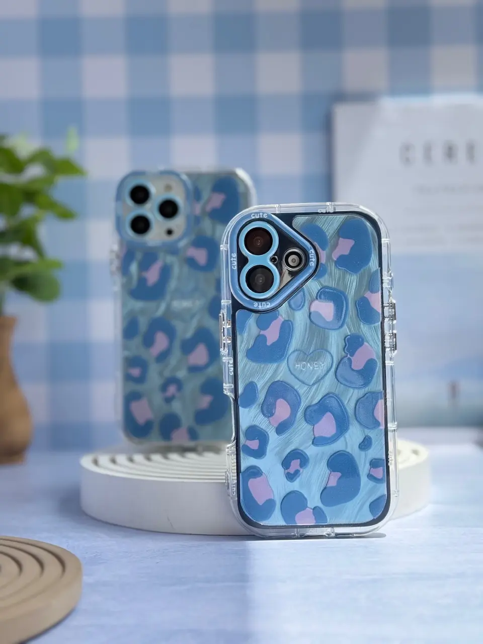 قاب پلنگی آبی پاستلی (کدC2001) - تصویر 2