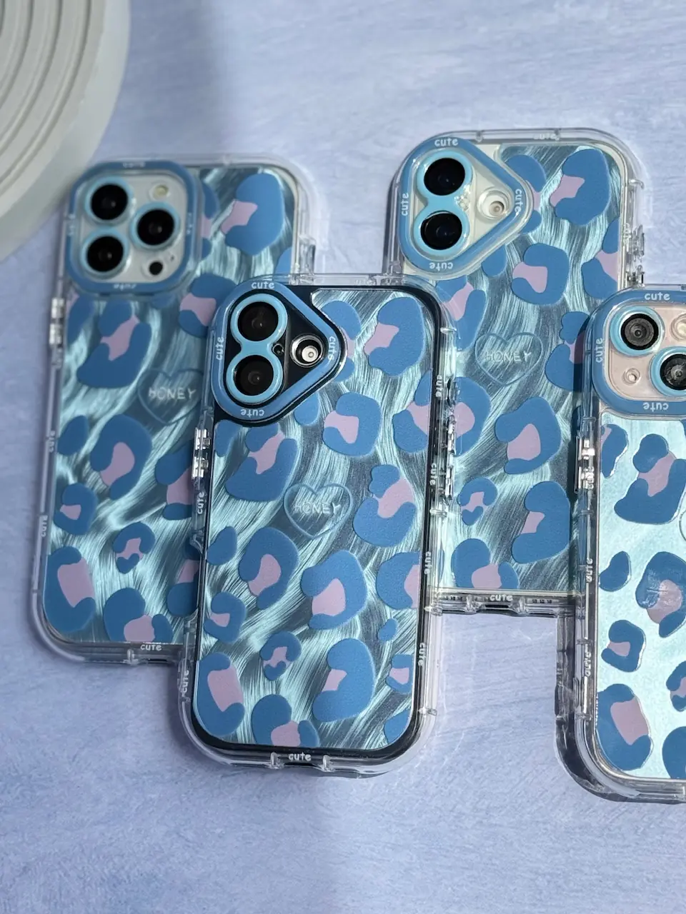 قاب پلنگی آبی پاستلی (کدC2001) - تصویر 5