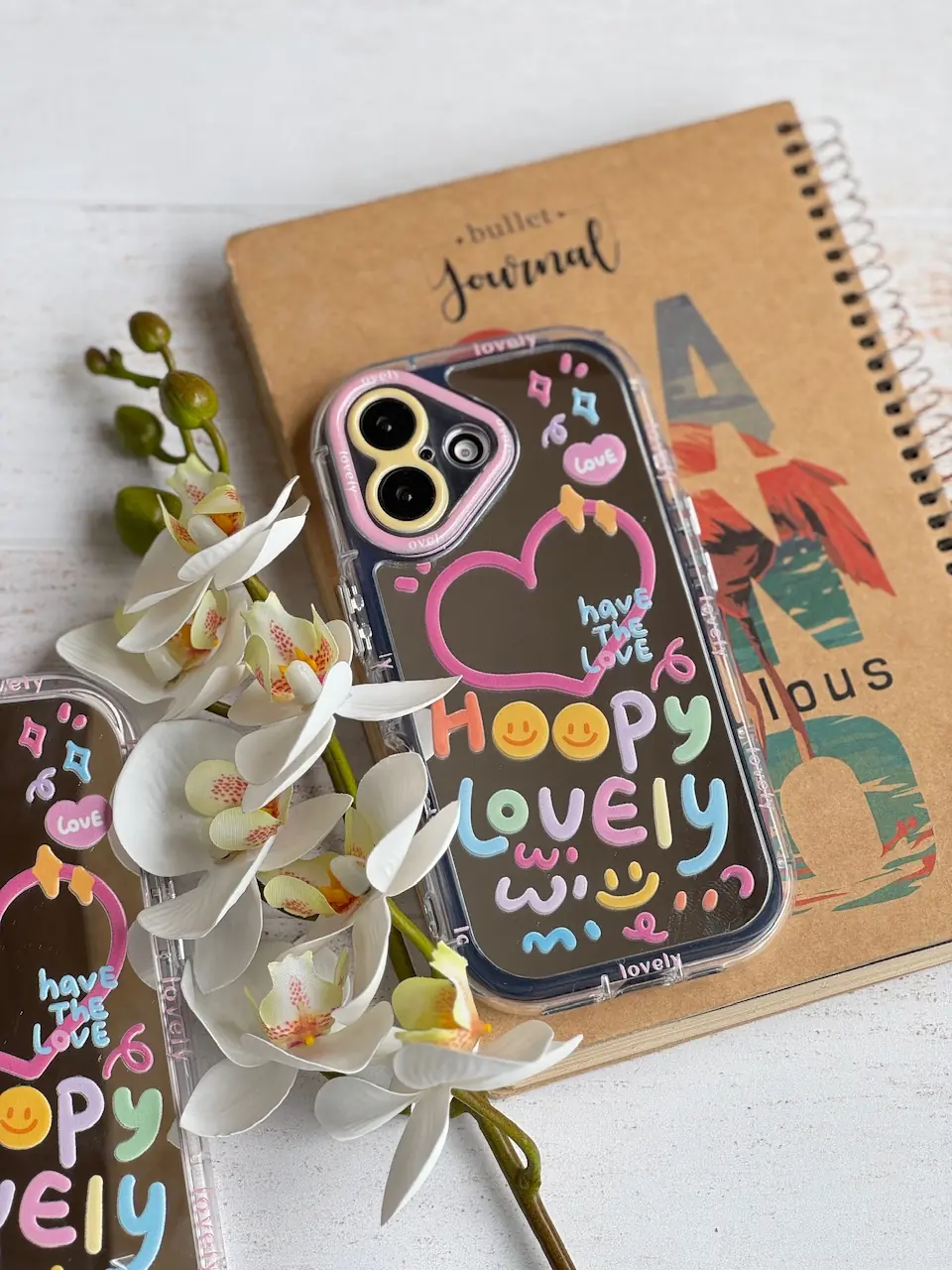 قاب هپی لاولی آینه ای آیفون و اندروید (کدC1972) - تصویر 2