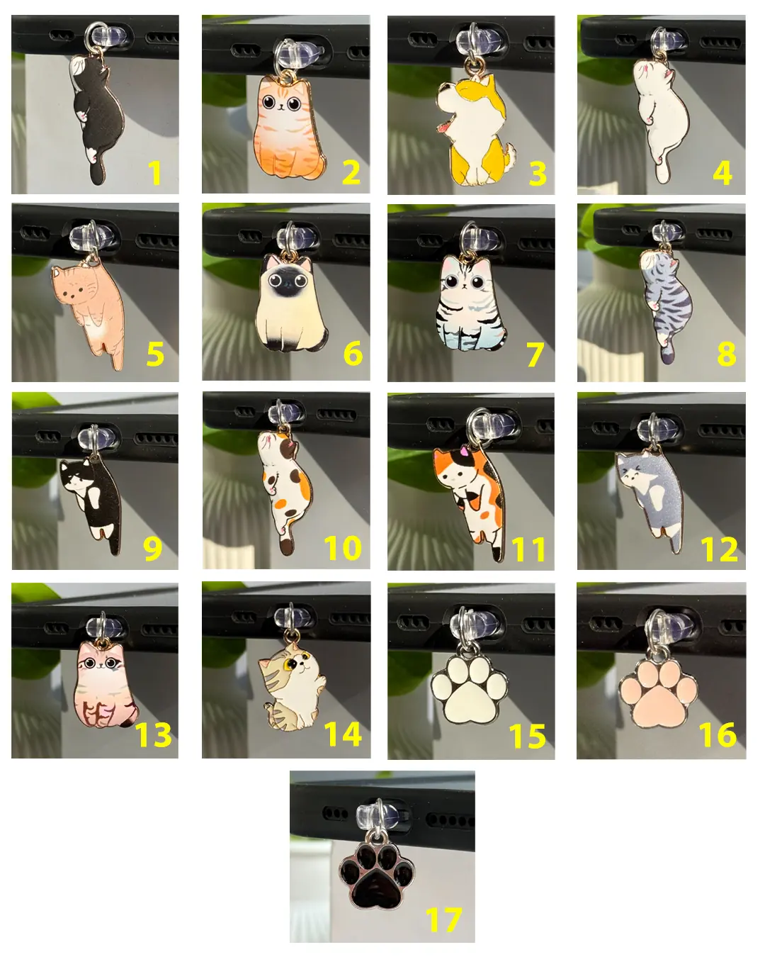 پلاگ فانتزی سوکت شارژ طرح سگ و گربه (کدa0305) - تصویر 4