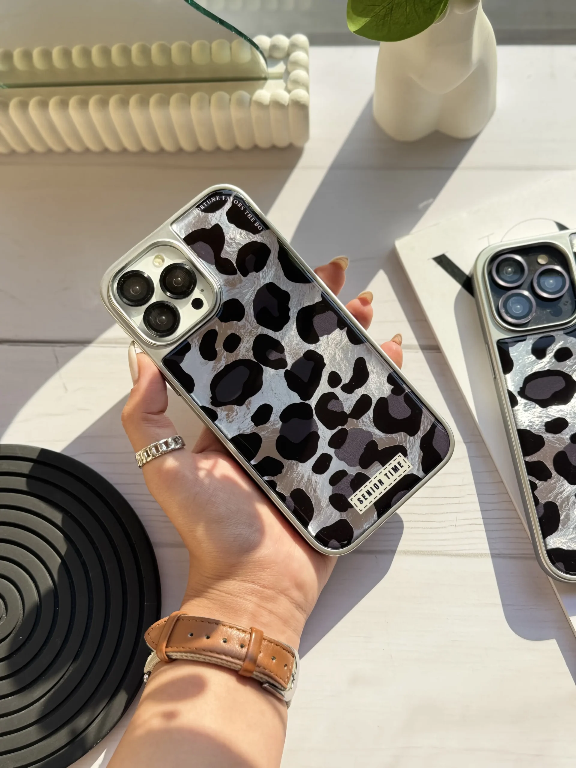 قاب Senior Time پلنگی آیفون (کدC1945) - تصویر 2