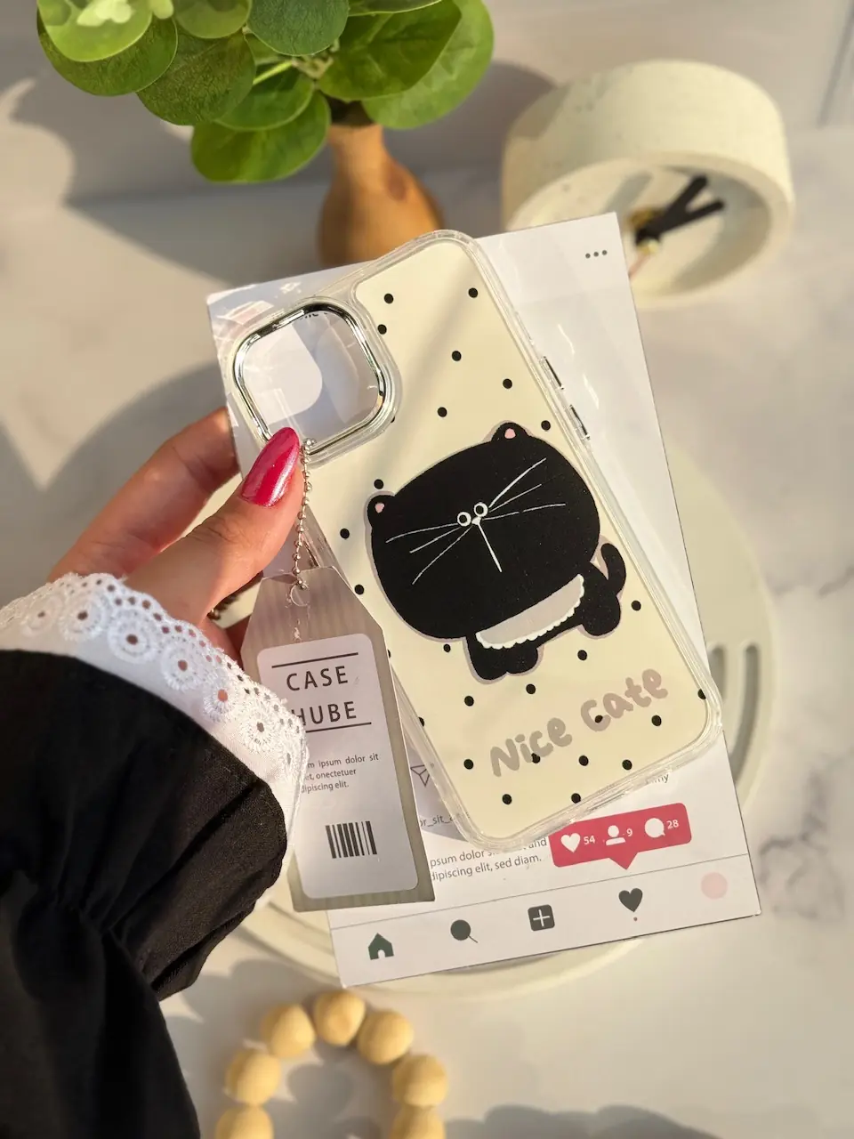 قاب Nice Black Cat (کدC2164) - تصویر 4